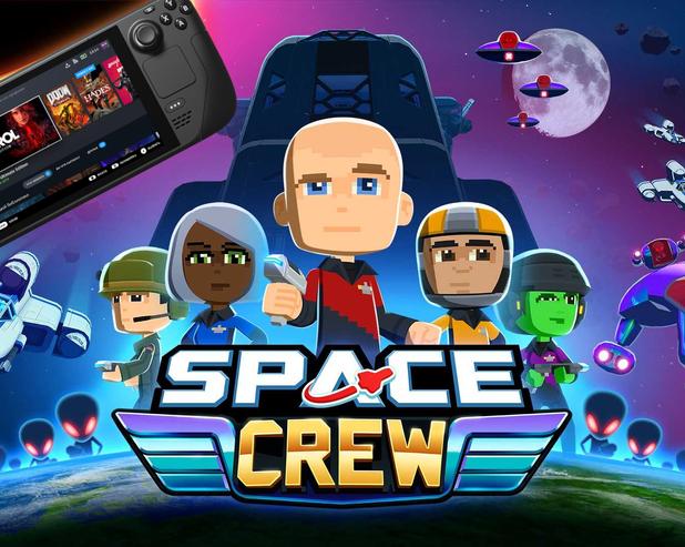 Космический экшен Space Crew официально одобрен для запуска на Steam Deck